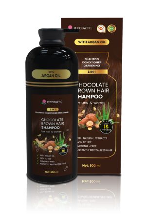 CHOCOLATE BROWN HAIR SHAMPOO BOTELLA